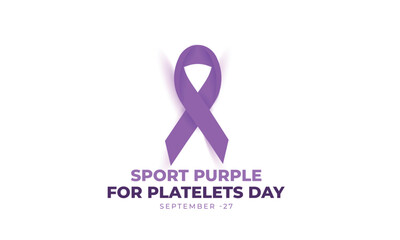 Wall Mural - Sport Purple for Platelets Day. background, banner, card, poster, template. Vector illustration.