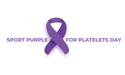 Wall Mural - Sport Purple for Platelets Day. background, banner, card, poster, template. Vector illustration.