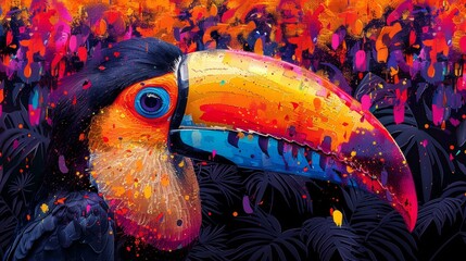 Wall Mural - Vibrant Parrot Artwork