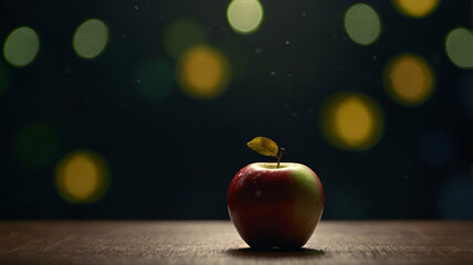Sweet Green And Red Mix Apple - Nature's Freshness Captured in Stunning Photography
