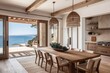 © JovialFox - Rustic Country Farmhouse Dining Room Design - Scandinavian Style, Natural Wood Table and Chairs