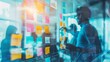 © ZeNDaY - Business Team Implementing Data Visualization and Digital Tools for Feedback Strategies in Modern Office Setting