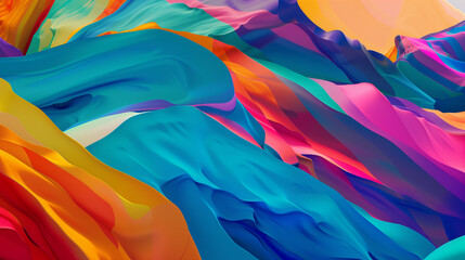 Wall Mural - Abstract rainbow colors background