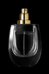 Canvas Print - Perfume bottle on black