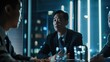 © tantawat - Dynamic Chinese Businessman Leading Strategic Meeting in Beijing Boardroom