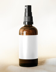 Sticker - Brown spray bottle png mockup minimal style