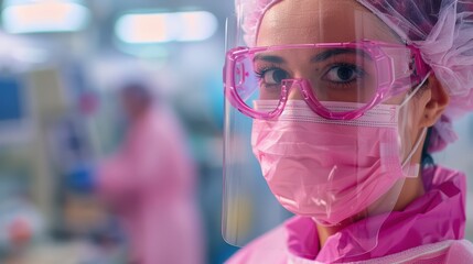 The healthcare worker in PPE