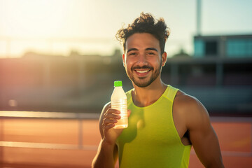 Generated by AI excited person jogging outdoors outside active way of life useful hobby