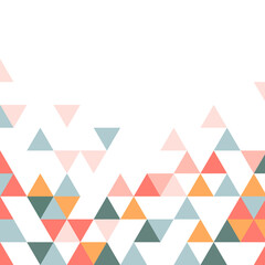 Sticker - Multicolor triangle pattern design element