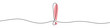 © chekman - Continuous editable line drawing of exclamation mark. One line drawn exclamation mark. Vector illustration. Exclamation mark in one line.