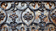 © Jan - Close-up of an ornate metal door featuring detailed ironwork and vintage craftsmanship. Ideal for backgrounds and antique design contexts.