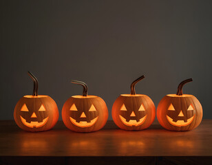 halloween jack o lantern, halloween pumpkin on dark background, halloween pumpkin on black background