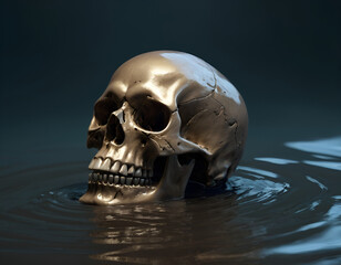 skull and crossbones, skull, human skull