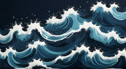 Wall Mural - abstract blue background