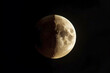 © Fernando Astasio - Lunar eclipse. Photograph of a lunar eclipse. A stunning lunar eclipse graces the dark heavens, cloaking the moon in a deep, blood-red hue, captivating and mystifying. September. 17. 2024.