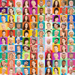 © Robert Kneschke - Menschen vieler Generationen bei Sport und Aktivität als bunte Portrait Collage
