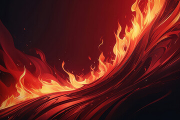 Wall Mural - fire abstract red vector background