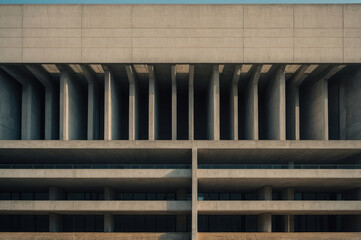 Canvas Print - abstract concrete building detail in the city