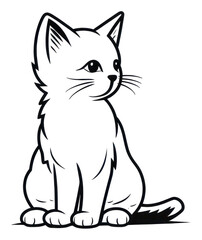 Sticker - PNG Cat drawing animal mammal.