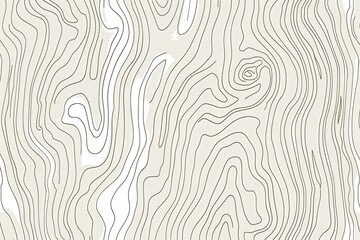 Wall Mural - A black and white wood grain texture drawing on a white background