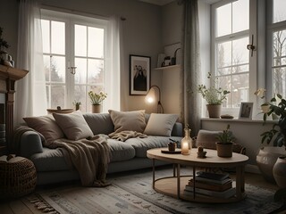 Wall Mural - Cozy Living Room Inspiration Photography Art