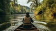 © Shades3d - boat river forest green relax vacation freedom.