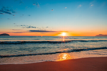 Sticker - sunset on the beach