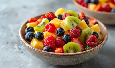 Fresh fruit salad in bowl