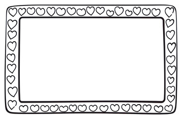 Poster - PNG Crafted picture frame line rectangle absence.