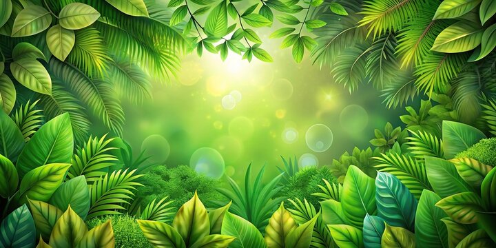 Green leaves background with lush foliage and vibrant colors, nature, greenery, leaves, plant, garden, growth, botanical