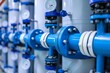 © volga - Modern industrial water filtration system pipes and gauges