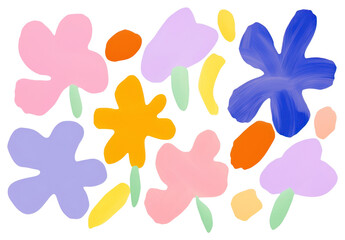 Poster - PNG Rainbow flowers backgrounds creativity asteraceae.