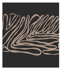 Wall Mural - hand drawn vector abstract graphic line art simple,contemporary collection print with boho aesthetic