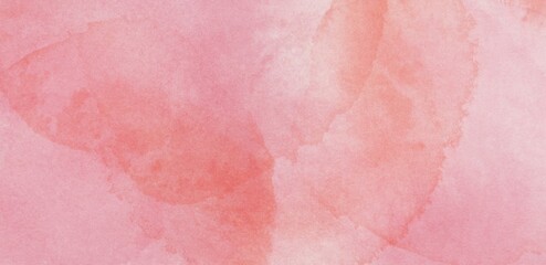 Wall Mural - Abstract delicate watercolor background in pink orange colors