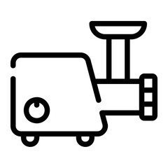 Poster - meat grinder line icon