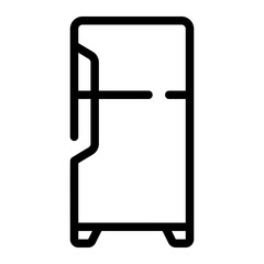 Canvas Print - refrigerator line icon