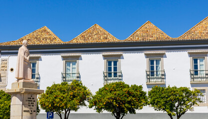 Faro, Portugal. 23-04-2024. House in the city of Faro. Algarve, Portugal.