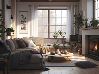 Wall Mural - Cozy Living Room Inspiration Photography Art