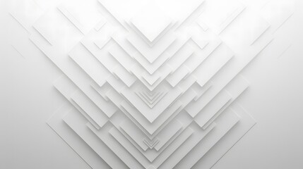 Poster - Cool White Futuristic Background

