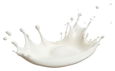 Canvas Print - PNG  A milk splash white simplicity splattered.