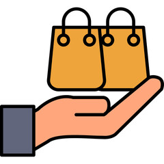 Canvas Print - Shopping Bag Icon