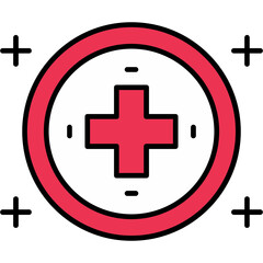 Sticker - Hospital Sign Icon