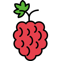 Sticker - Raspberries Icon