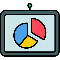 Canvas Print - Pie Chart Icon