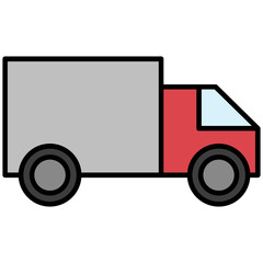 Canvas Print - Cargo Van Icon