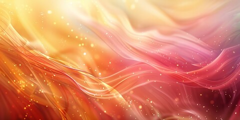 Wall Mural - clean and serene abstract background with wavy lines in warm colors, creating a calming and elegant 