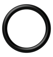 Wall Mural - PNG Circle shape black ring.