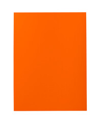 Sticker - PNG orange poster flat lay, transparent background