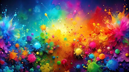 Wall Mural - Abstract background with vibrant splashes of color, abstract, background, splashes, vibrant, colorful, design, artistic