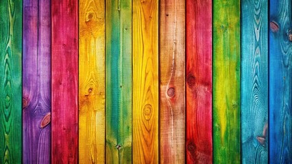 Wall Mural - Colorful wood wallpaper background with vibrant and diverse shades , wood, wallpaper, background, colorful, vibrant, diverse